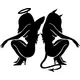 Angel and Devil Decal / Sticker 05