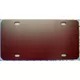 zz Plastic Burgundy Maroon Blank License Plate