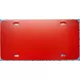 zz Plastic Red Blank License Plate