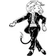 Lions in a Tuxedo Mascot Decal / Sticker