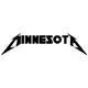 Minnesota Metallica Decal / Sticker 01