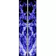 z 10 Inch Dual Blue/Purple True Fire Racing Stripe Decal / Sticker