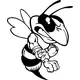 Hornet, Yellow Jacket, Bee Mascot Decal / Sticker