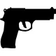 Beretta 9mm Gun Decal / Sticker