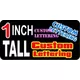 z14 Custom Lettering 1 Inch Tall Decal / Sticker