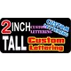 z16 Custom Lettering 2 Inch Tall Decal / Sticker