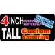 z191 Custom Lettering 4 Inch Tall Decal / Sticker