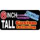 z193 Custom Lettering 6 Inch Tall Decal / Sticker