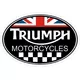 Triumph Oval with British Flag Decal / Sticker 08