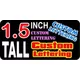 z15 Custom Lettering 1.5 Inch Tall Decal / Sticker