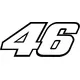 46 Valentino Rossi Decal / Sticker a