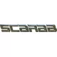 Simulated 3D Chrome Scarab Decal / Sticker 04