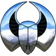 Simulated 3D Chrome Scarab Decal / Sticker 05