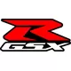 Black, Red and White GSXR Decal / Sticker
