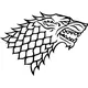 Game of Thrones House Stark Decal / Sticker 01