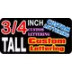 z13 Custom Lettering Three Quarter Inch Tall Decal / Sticker