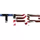 American Flag Toyota TRD Decal / Sticker 09