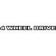 4 Wheel Drive Decal / Sticker 02