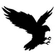 Hawks / Falcons Full Mascot Decal / Sticker 1