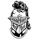 Knights Mascot Head Decal / Sticker 2