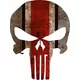 Ohio State Weathered Punisher Decal / Sticker 39