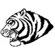 Tigers Mascot Decal / Sticker 4