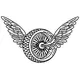 Winged Wheel Decal / Sticker 01