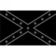 Black and Gray Confederate Flag Decal / Sticker 26