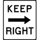 Keep Right Decal / Sticker 01