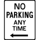 No Parking Anytime Decal / Sticker 09