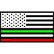 z American Italian Flag Decal / Sticker 01