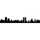 New York Skyline Silhouette Decal / Sticker 11