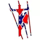 Confederate Flag Lineman Decal / Sticker 04