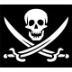 Jolly Roger Flag Decal / Sticker 07