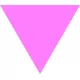 Pink Triangle Decal / Sticker 01 ANY COLOR YOU WANT