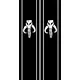 Star Wars Boba Fett Truck Bed Stripes Decals / Stickers 04