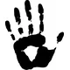 Hand Print Decal / Sticker 01