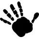 Hand Print Decal / Sticker 03