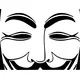 V For Vendetta Anonymous Decal / Sticker 08