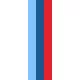 z 12 Inch BMW M Colors Racing Stripe Decal / Sticker 03