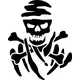 Dakar Rally Pirate Decal / Sticker 07