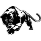Cougars / Panthers Mascot Decal / Sticker 02
