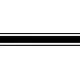 z 2.438 Inch Wide Cafe Style Racing Stripe Decal / Sticker 22