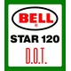 Bell Helmets Star 120 D.O.T. Decal / Sticker 07