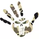 Camouflage Punisher Jeep Wave Decal / Sticker 166