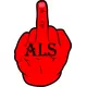 Fuck ALS Decal / Sticker 02