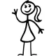 Stick Figure Mom Decal / Sticker 01