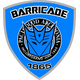 Barricade Police Shield Decal / Sticker 45