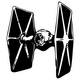 Tie Fighter Decal / Sticker 03