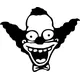 Simpsons Krusty The Clown Decal / Sticker